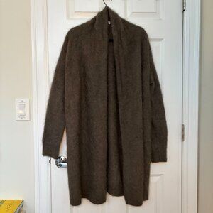 C.T. plage - fine brushed racoon wool draped sweater